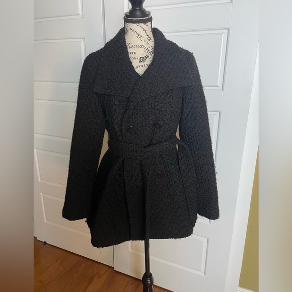 Calvin Klein Wool Blend Peacoat with Inside Pocket - Picture 3 of 9